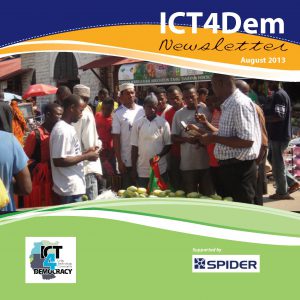 ICT4Dem_Aug2013_Newsletter_Front page