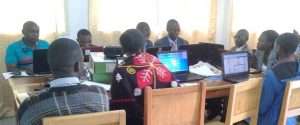 ToroDev members in an online training session led by WOUGNET in Fort Portal Edited