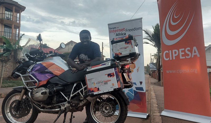FIFAfrica22: Biker To Ride From Uganda To Zambia Imparting Digital Security Skills At Stops in Six Countries
