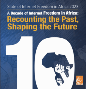 State of Interent Freedom In Africa 2023 report cover