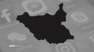 social media shutdown south sudan BW