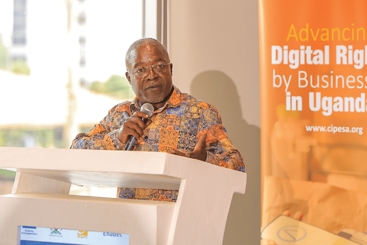 Peter G. Mwesige, Ph.D., giving opening remarks