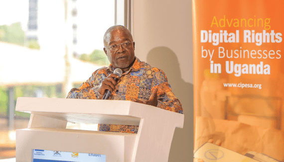 Peter G. Mwesige, Ph.D., giving opening remarks