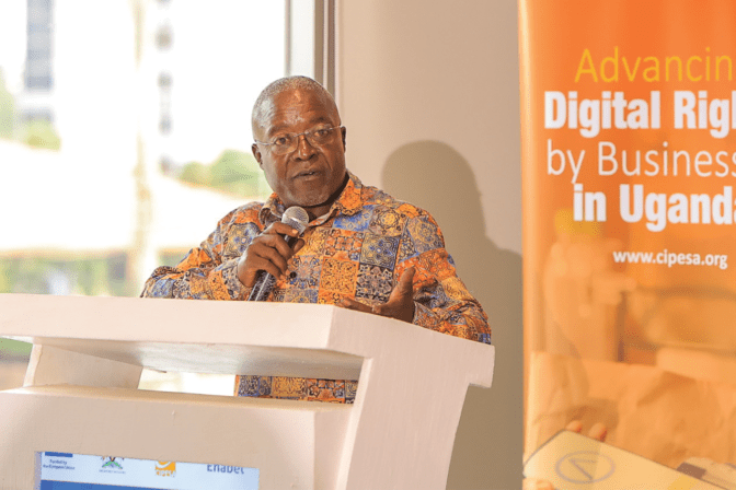 Peter G. Mwesige, Ph.D., giving opening remarks
